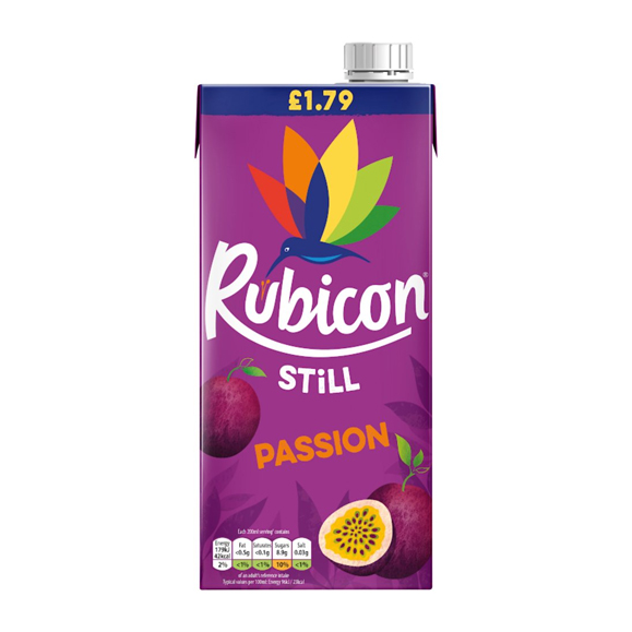 Rubicon Still Passion Juice Drink 1 Litre - Rubikon still pason jus - Rubicon Still Passion Fruchtsaftgetränk